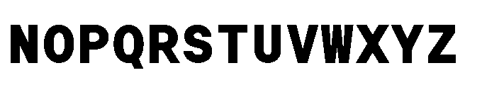 Arcadium Mono Ultrabold Font UPPERCASE