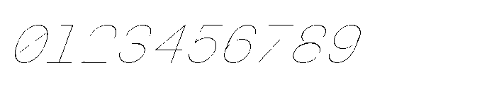 Arcadium Mono Ultralight Italic Font OTHER CHARS