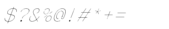 Arcadium Mono Ultralight Italic Font OTHER CHARS