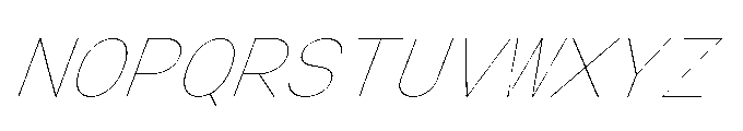 Arcadium Mono Ultralight Italic Font UPPERCASE
