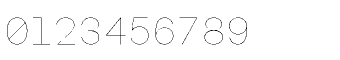 Arcadium Mono Ultralight Font OTHER CHARS