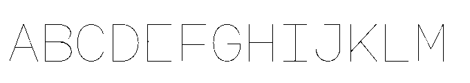 Arcadium Mono Ultralight Font UPPERCASE