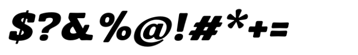 Arcanite Slab Extra Bold Italic Font OTHER CHARS