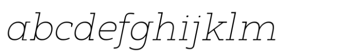 Arcanite Slab Thin Italic FONT
