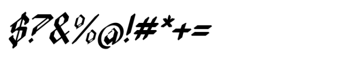 Arcanum Noire Italic Font OTHER CHARS