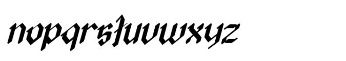 Arcanum Noire Italic Font LOWERCASE