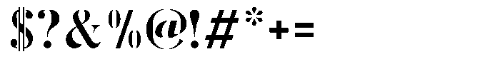 Arcex Alternate Font OTHER CHARS