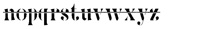 Arcex Alternate Font LOWERCASE