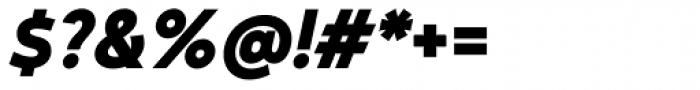 Arch Black Oblique Font OTHER CHARS