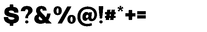 Archa Manic Black Font OTHER CHARS