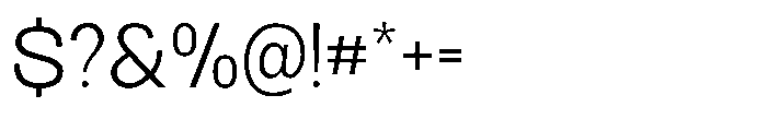 Archa Manic Light Font OTHER CHARS