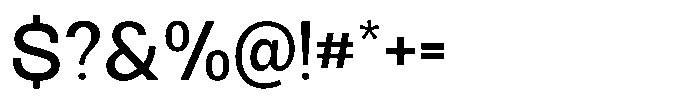 Archa Manic Medium Font OTHER CHARS