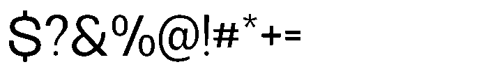 Archa Manic Regular Font OTHER CHARS