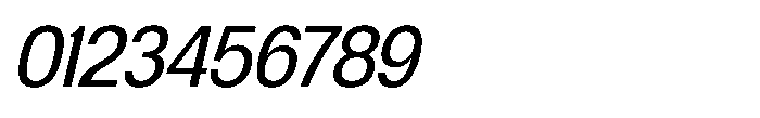 Archa Manic Slanted Font OTHER CHARS