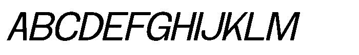 Archa Manic Slanted Font UPPERCASE