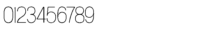 Archa Manic Thin Font OTHER CHARS