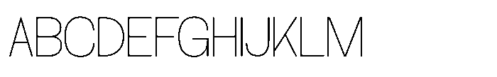 Archa Manic Thin Font UPPERCASE