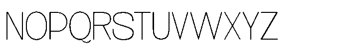 Archa Manic Thin Font UPPERCASE