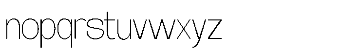 Archa Manic Thin Font LOWERCASE