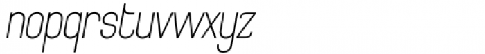 Archee Thin Italic Font LOWERCASE