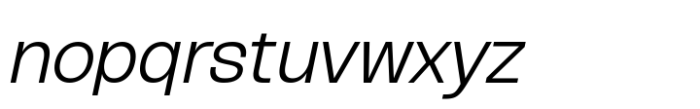 Archetica Extra Light Oblique Font LOWERCASE