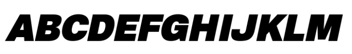 Archetica Fat Oblique Font UPPERCASE