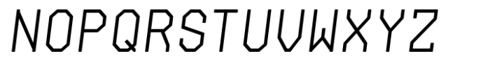 Archimoto V01 Thin Italic Font UPPERCASE