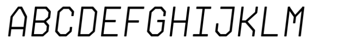 Archimoto V01 Thin Italic Font LOWERCASE