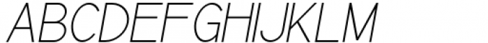 Archipad Pro Light Oblique Font UPPERCASE
