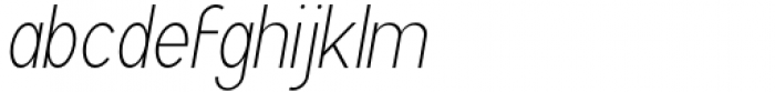 Archipad Pro Light Oblique Font LOWERCASE