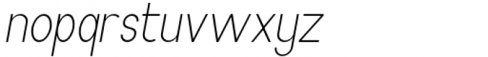 Archipad Pro Light Oblique Font LOWERCASE