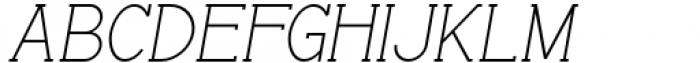 Archipad Pro Light Slab Oblique Font UPPERCASE