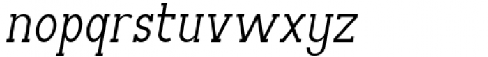 Archipad Pro Medium Slab Oblique Font LOWERCASE