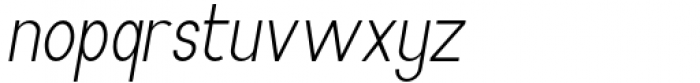 Archipad Pro Oblique Font LOWERCASE