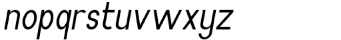 Archipad Pro Semi Bold Oblique Font LOWERCASE