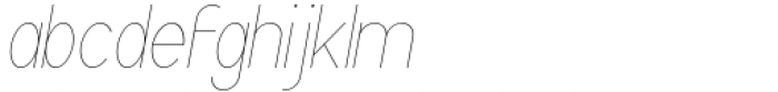 Archipad Pro Thin Oblique Font LOWERCASE