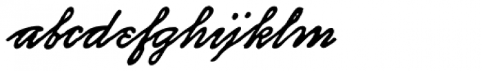 Archive Autograph Script Font LOWERCASE