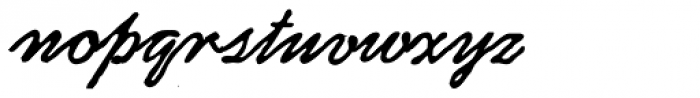 Archive Autograph Script Font LOWERCASE