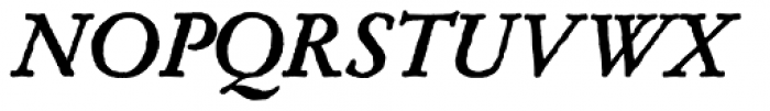 Archive Garamond Exp Bold Italic Font UPPERCASE