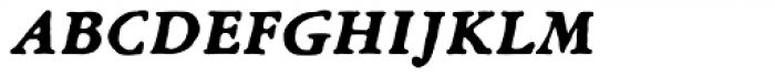 Archive Garamond Exp Bold Italic Font LOWERCASE