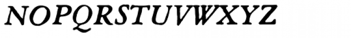 Archive Garamond Exp Italic Font LOWERCASE