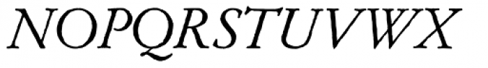 Archive Garamond Std Italic Font UPPERCASE