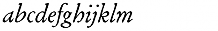 Archive Garamond Std Italic Font LOWERCASE