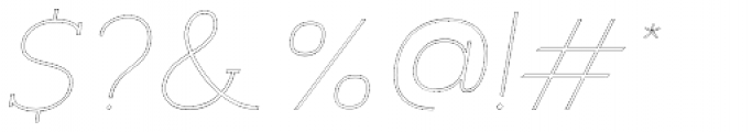 Archivio Italic Slab Outline 400 Font OTHER CHARS