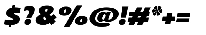 Archopada Oblique Black Font OTHER CHARS