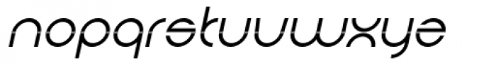 Arcron Italic Font LOWERCASE