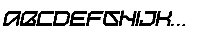 Arctic7 Italic Font UPPERCASE