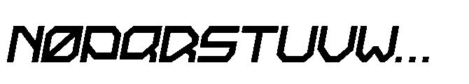 Arctic7 Italic Font UPPERCASE