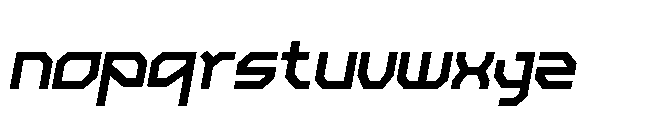 Arctic7 Italic Font LOWERCASE
