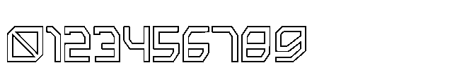 Arctic7 Outline Font OTHER CHARS